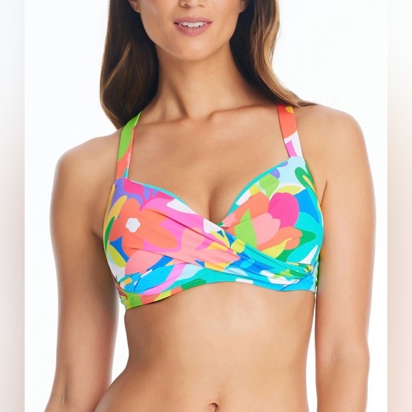 Bleu Rod Beattie Away We Go Bikini Top Size 36DD & Hipster Bikini Bottom Size 14 - Picture 4 of 12